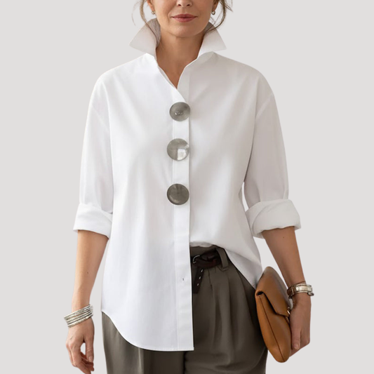 Women’s Elegant Relaxed Fit Button Shirt