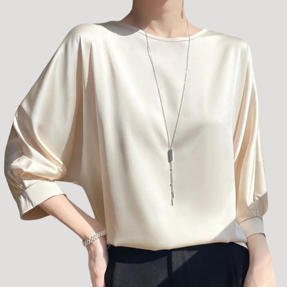 Women’s Satin Long Sleeve Smart Top
