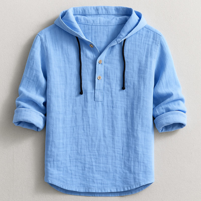 Donatien – Linen Shirt with Hood