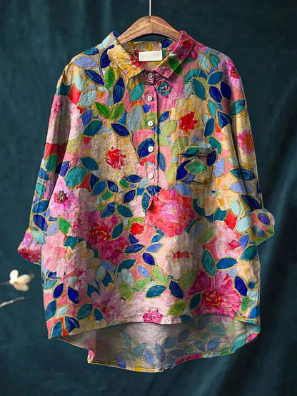 Clarano | Playful Print Blouse Brooks
