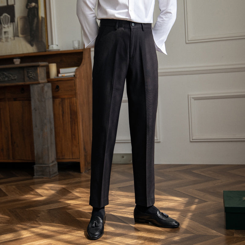 Sharp Pleated Trousers "New York" for the Office