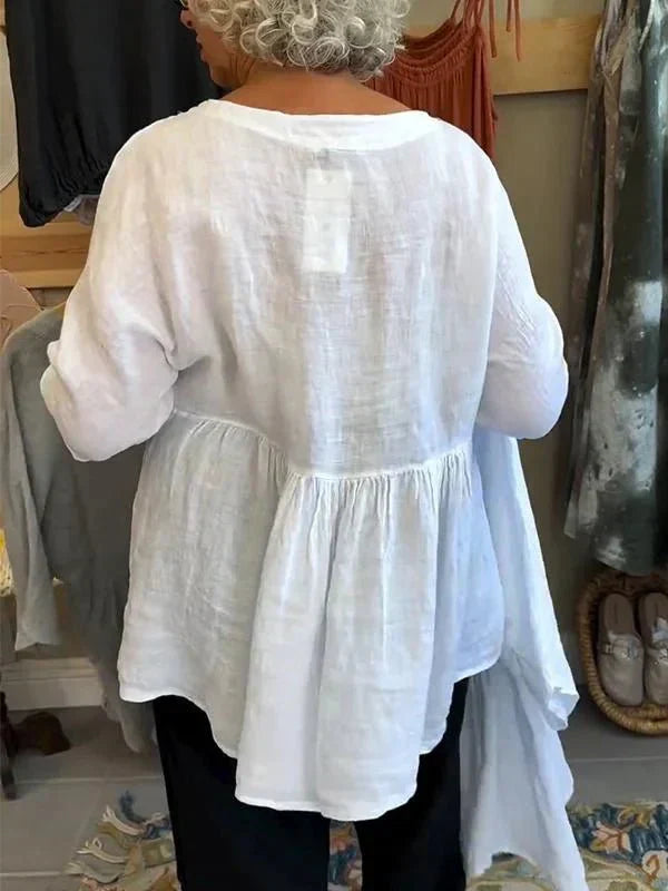 Melinda | V-neck Top with Three-Quarter Sleeves