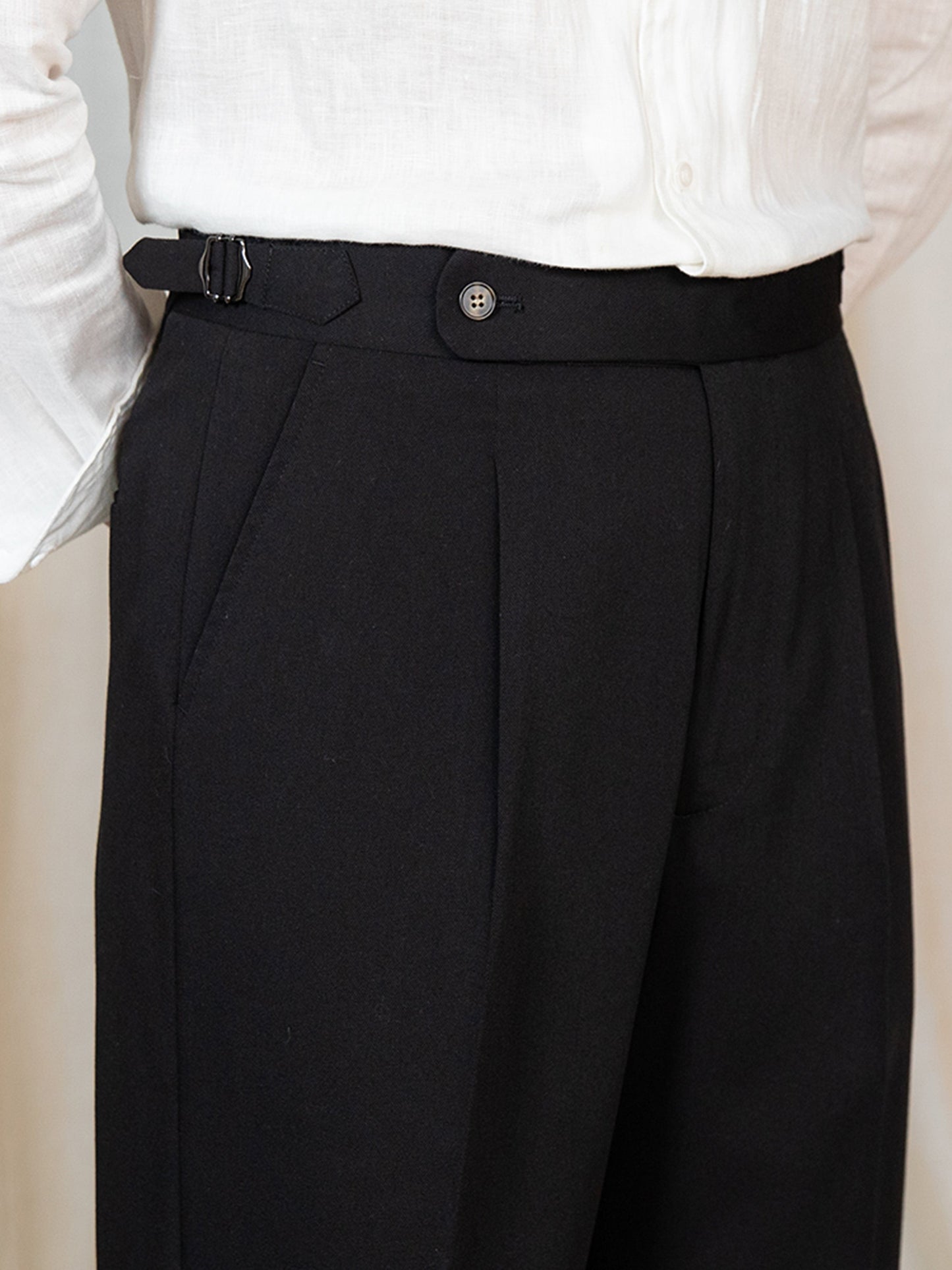 Pleated Straight Trousers Stockholm