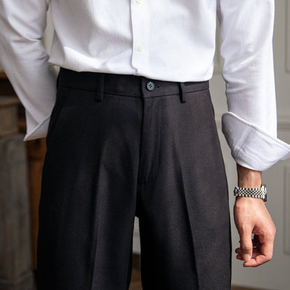 Sharp Pleated Trousers "New York" for the Office