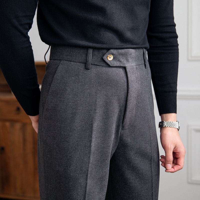 Bristol Wool Felt Straight Trousers