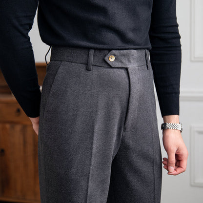 Bristol Wool Felt Straight Trousers