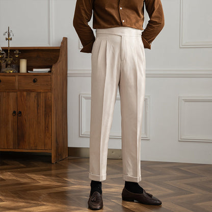 Moneglia Pleated Straight Leg Trousers