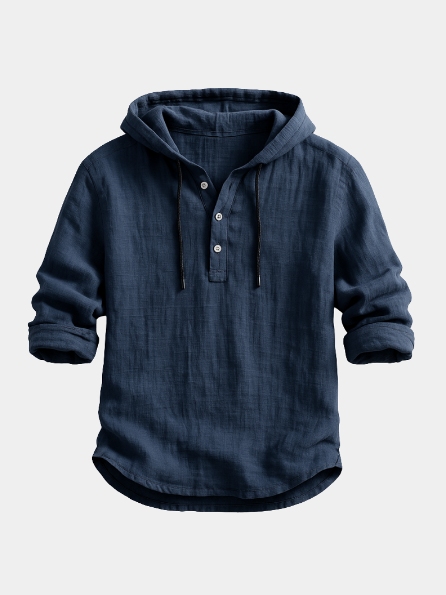 Donatien – Linen Shirt with Hood