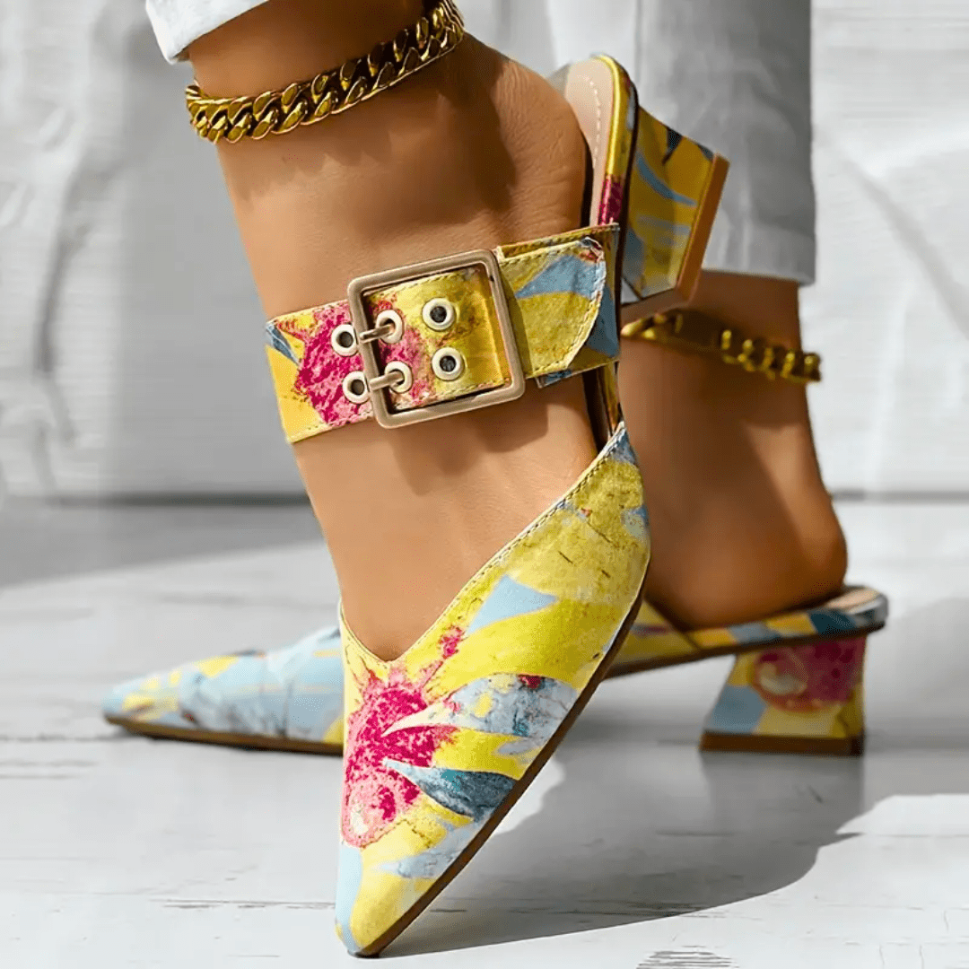 Bello | Bright Rainbow Heels