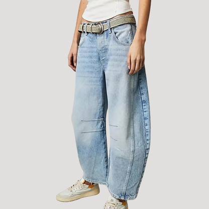Women’s Loose Fit Barrel Leg Jeans