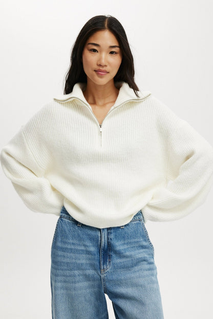 Felicia | Luxe Half Zip Jumper