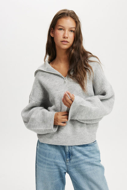 Felicia | Luxe Half Zip Jumper