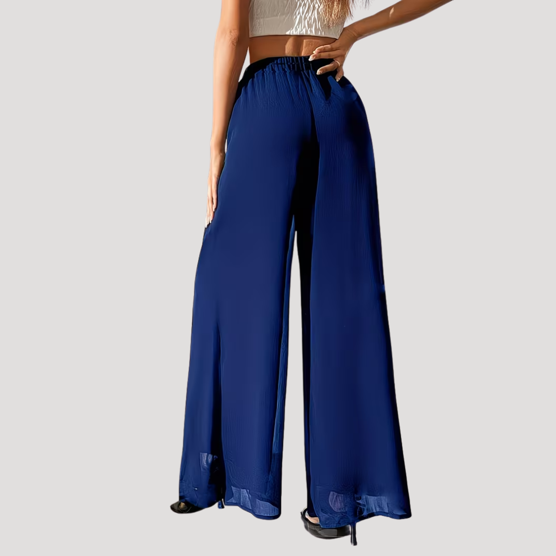 Women’s High Waist Wide Leg Summer Flowy Trousers