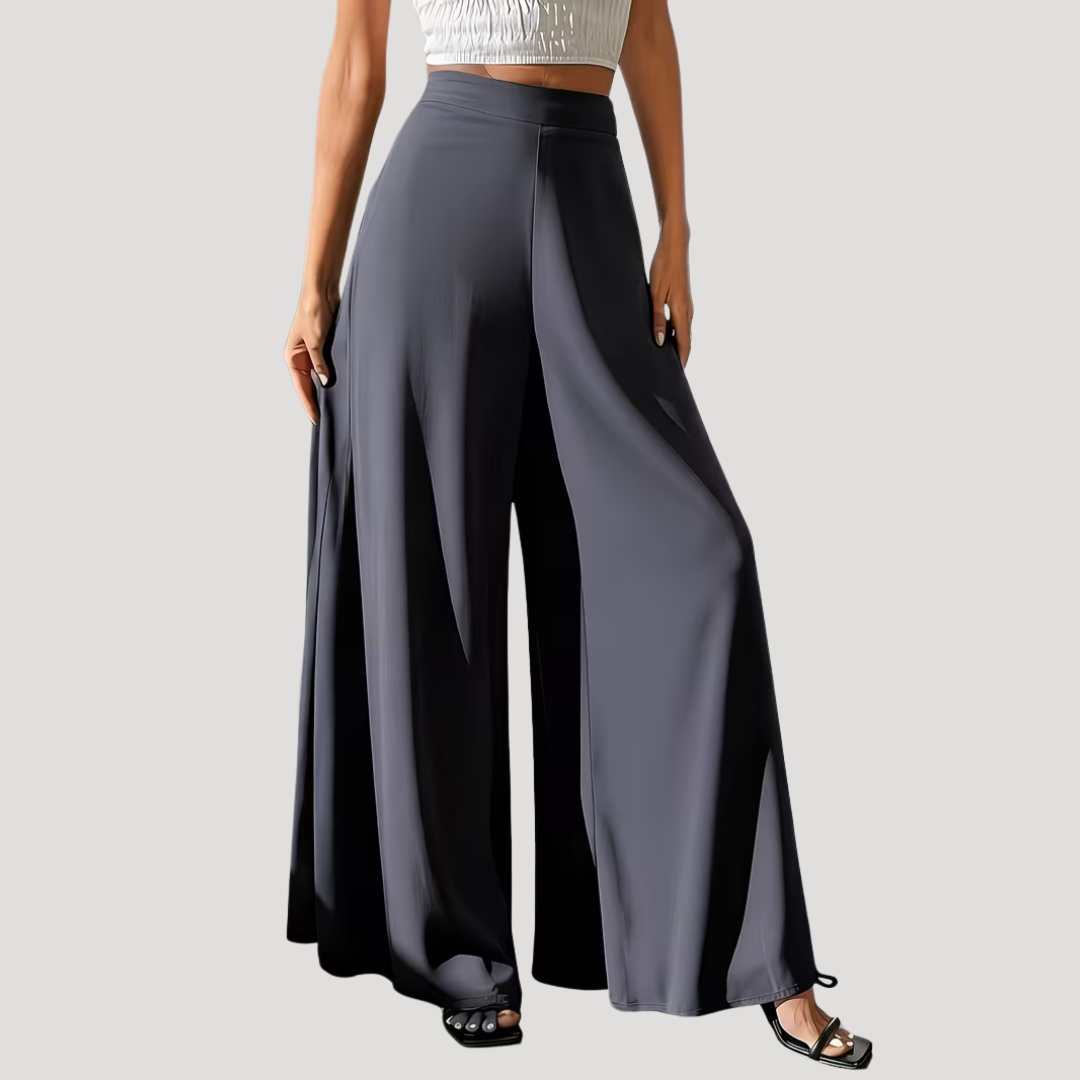 Women’s High Waist Wide Leg Summer Flowy Trousers