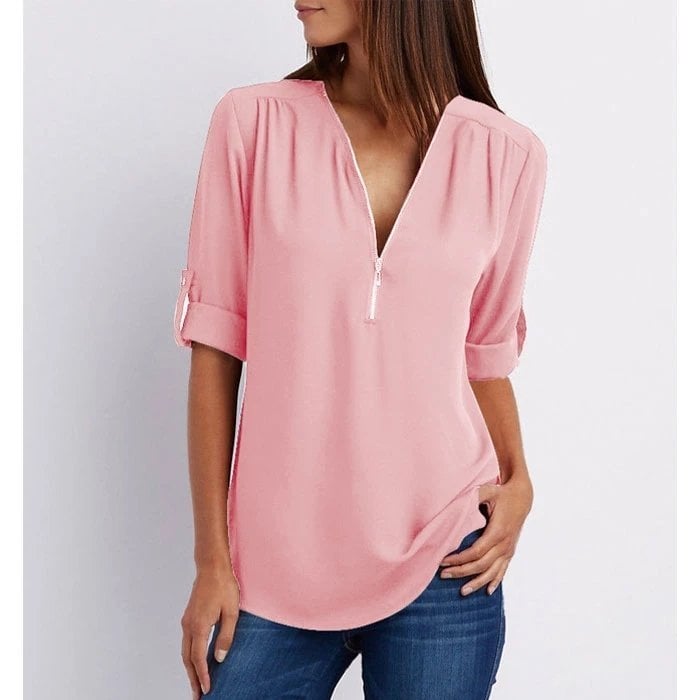 Gwen | Chic Zip Blouse