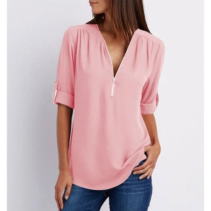Gwen | Chic Zip Blouse
