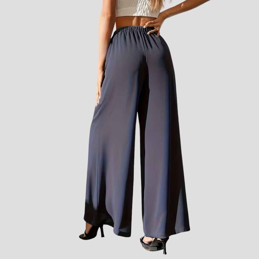Women’s High Waist Wide Leg Summer Flowy Trousers