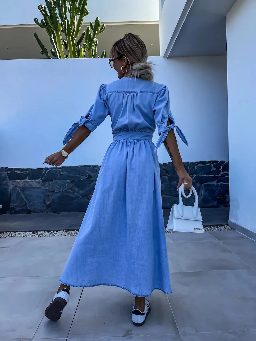 Ivanka™ | Radiant Denim Dress