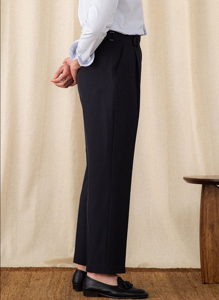 Pleated Straight Trousers Sicily