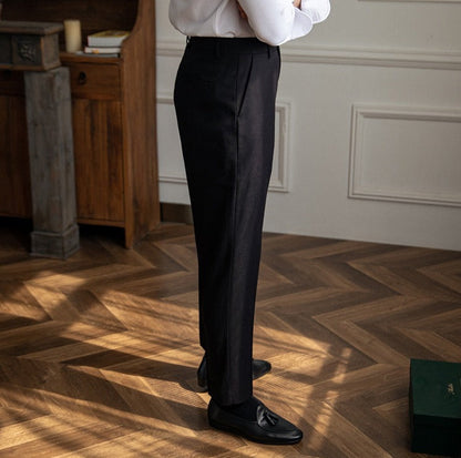 Sharp Pleated Trousers "New York" for the Office