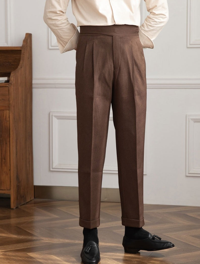 Moneglia Pleated Straight Leg Trousers