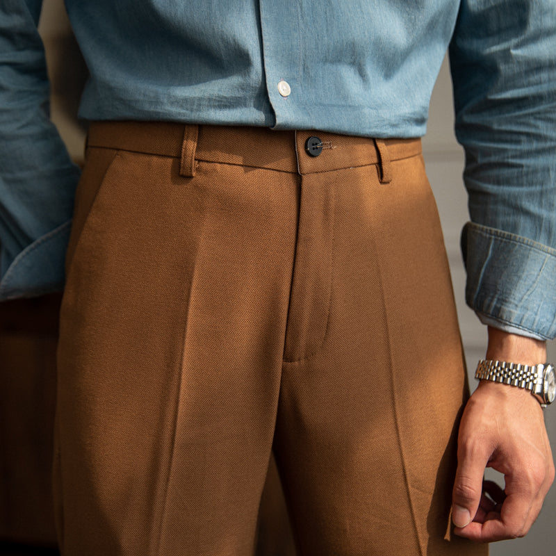 Sharp Pleated Trousers "New York" for the Office