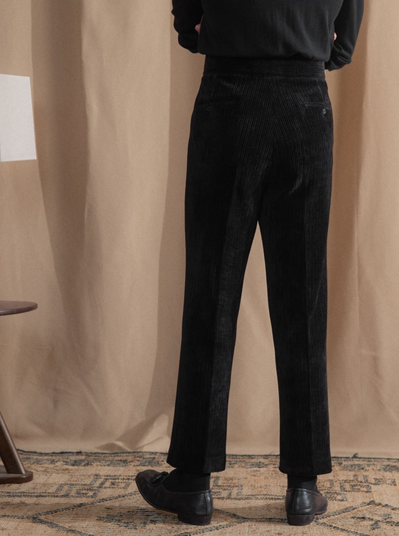 Catania Double Pleat Gurkha Trousers in Corduroy