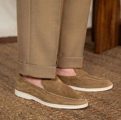 Pleated Straight Trousers Pompei