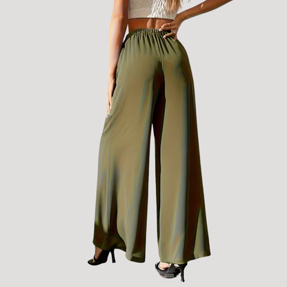 Women’s High Waist Wide Leg Summer Flowy Trousers