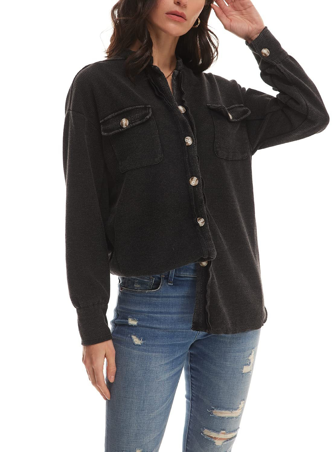 Charlina | Comfortable Waffle Jacket