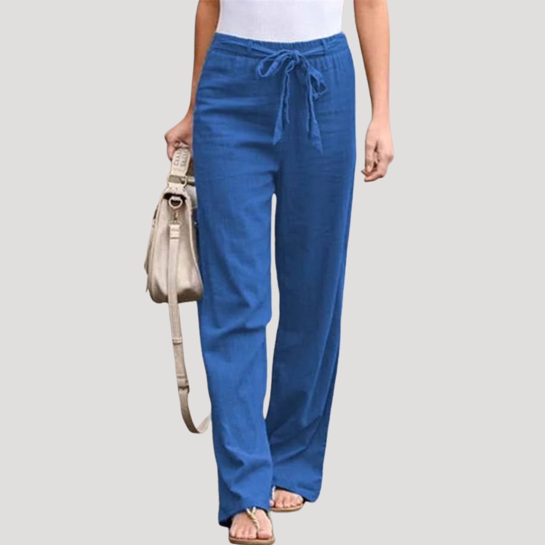 Women’s Effortless Drawstring Straight Leg Trousers