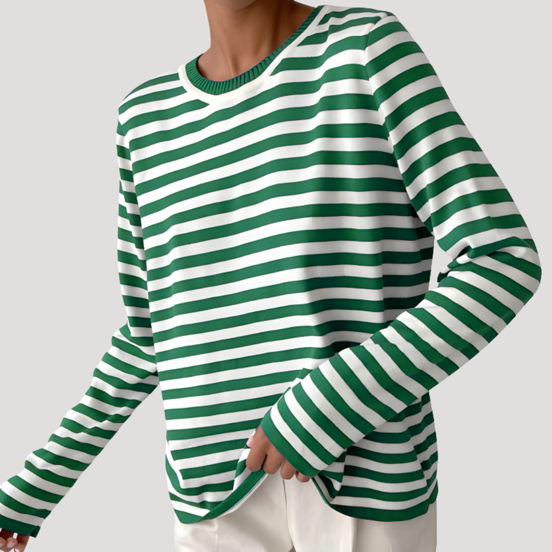 Women’s Striped Long Sleeve Top