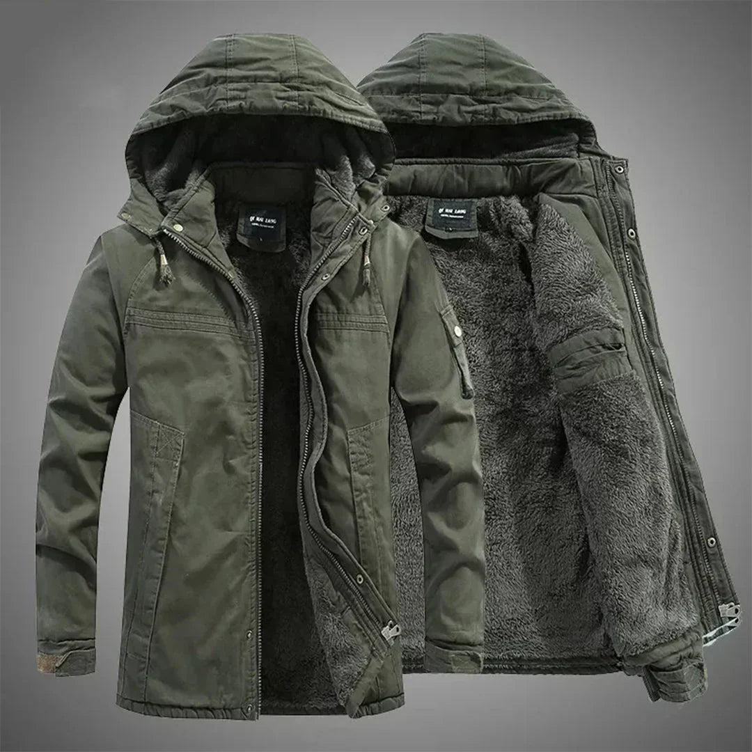 Flavie - Warm Fleece Jacket with Removable Hood