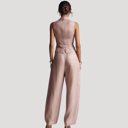 Women’s Elegant Waistcoat Co Ord Trouser Set