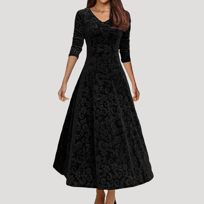 Modest Long Sleeve Maxi Occasion Dress