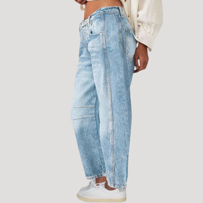 Women’s Casual Barrel Leg Jeans