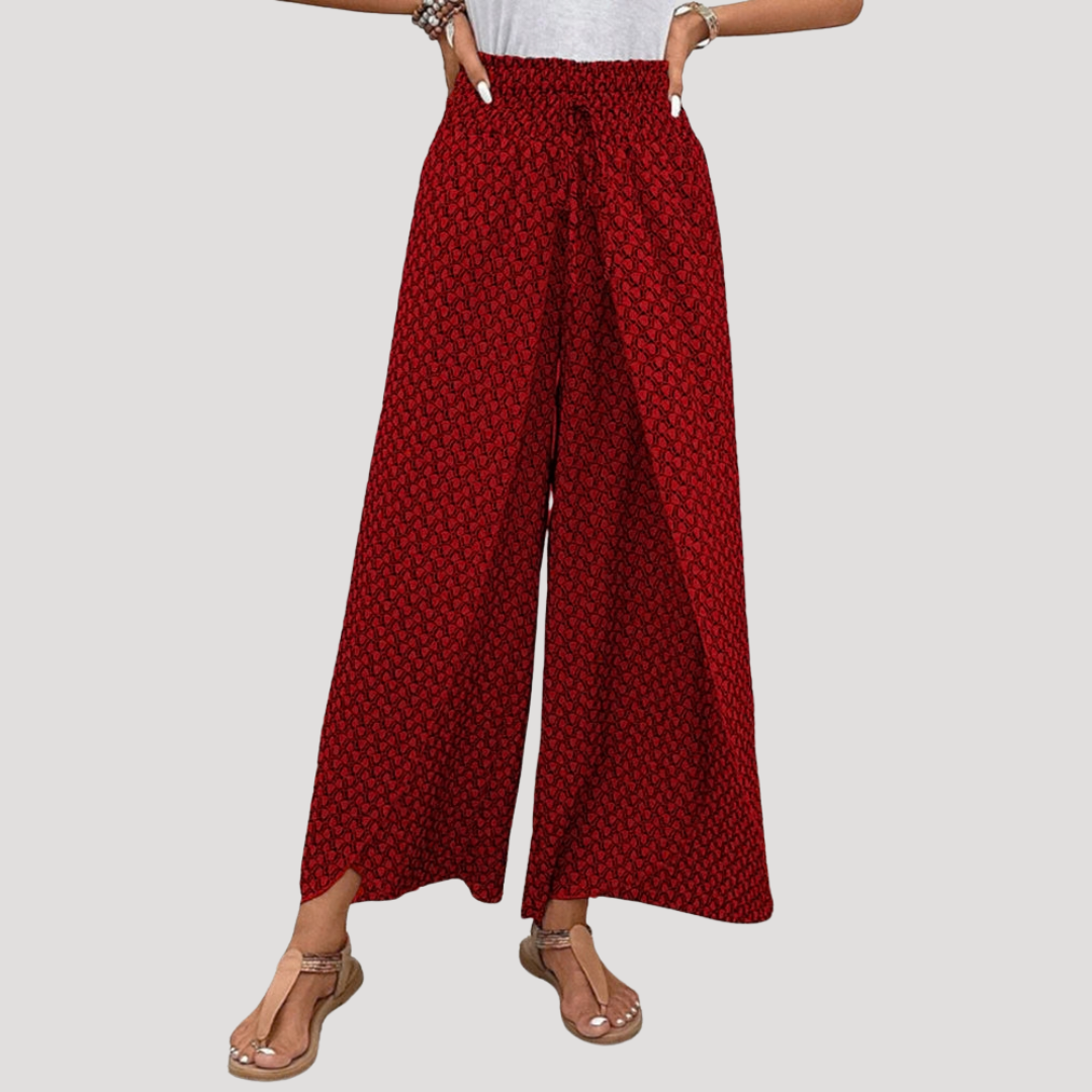 Women’s Effortless Printed Wide Leg Trousers