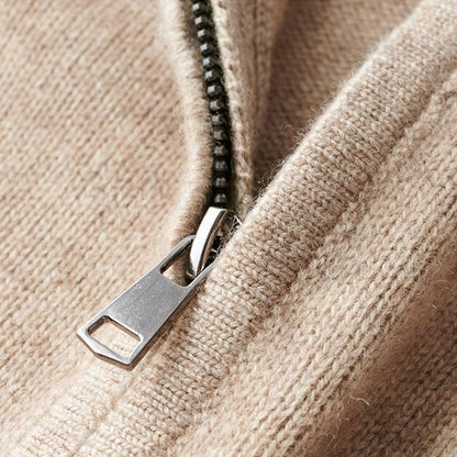 Philippe - Zip-up Jumper in Soft and Versatile Wool