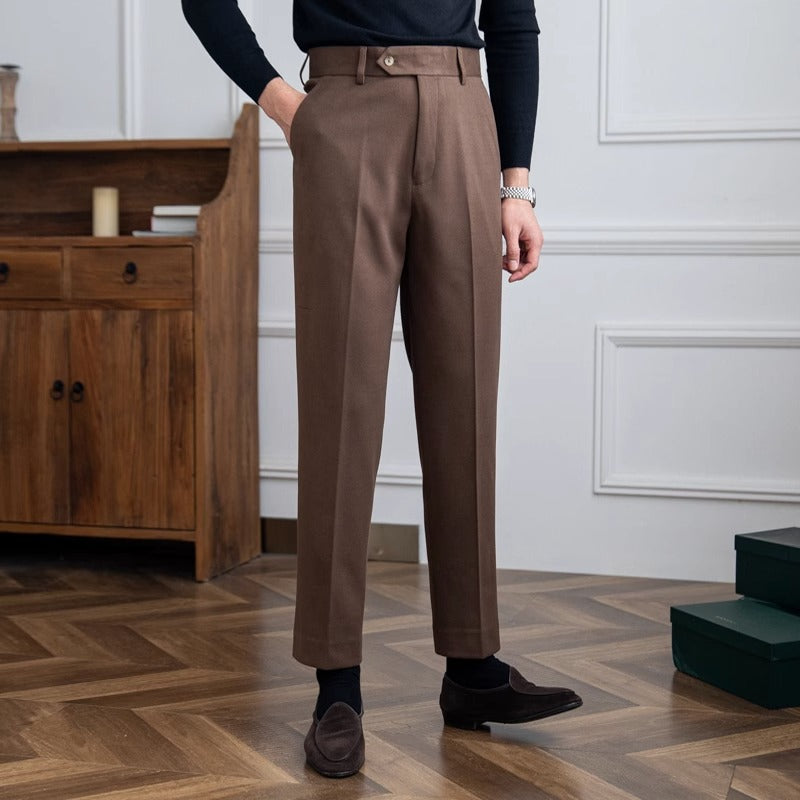 Bristol Wool Felt Straight Trousers