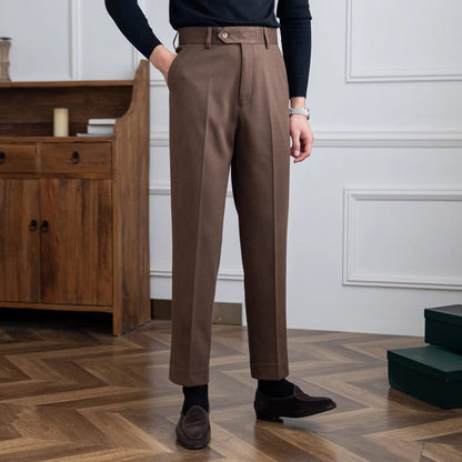 Bristol Wool Felt Straight Trousers
