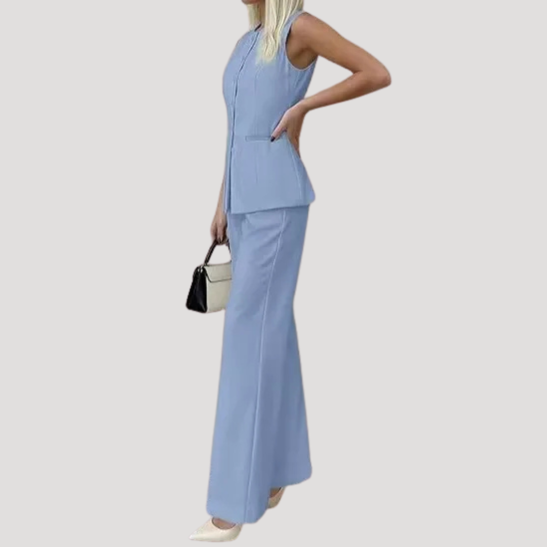 Women’s Elegant Tailored Trouser Smart Suit Set