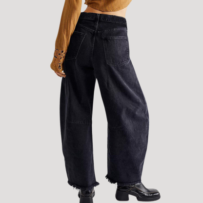 Women’s High Waist Barrel Leg Jeans