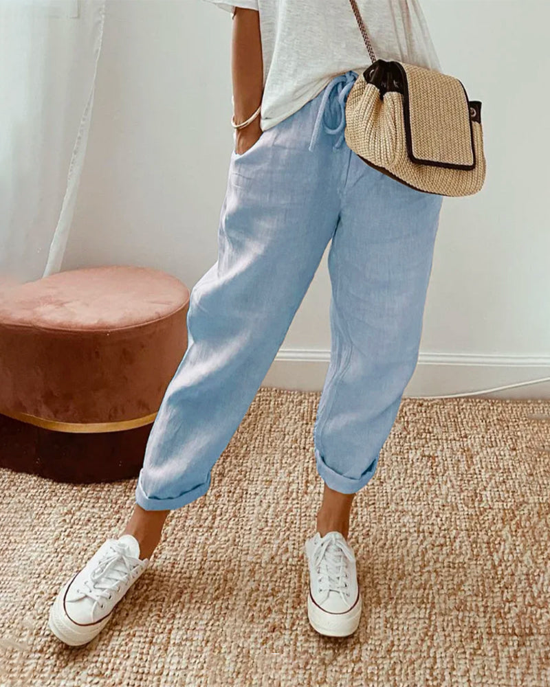 Joceline – Elegant Linen Trousers