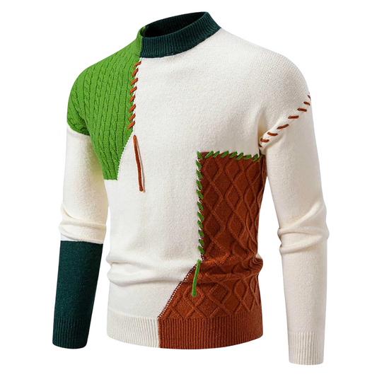 Éric - Elegant High Neck Jumper for Men