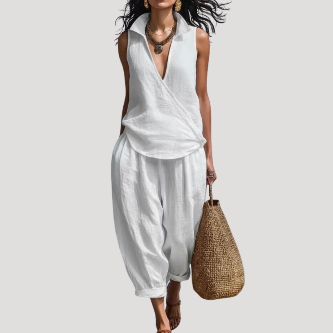 Women’s Summer Comfort Co Ord Trouser Set