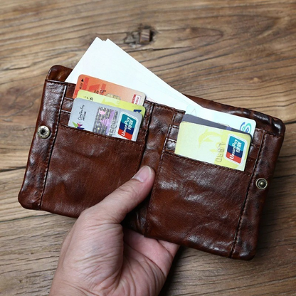 The Full Grain Leather Flintfold Wallet