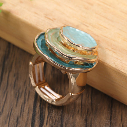 Boho Triple Layer Enamel Ring
