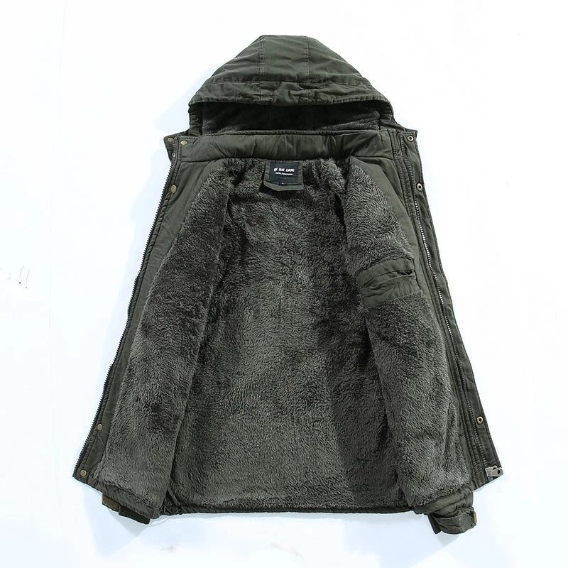 Flavie - Warm Fleece Jacket with Removable Hood