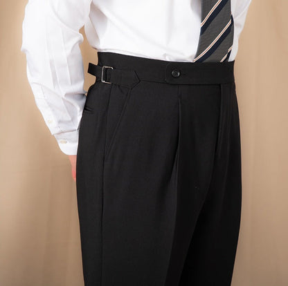 Straight Trousers with Single Pleats Perugia Ufficio