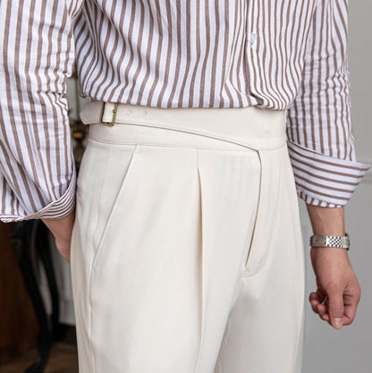 Gurkha Monza Straight Pleated Trousers